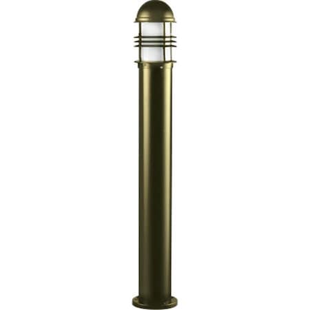 Dabmar Lighting Dabmar Lighting D3200-BZ Powder Coated Cast Aluminum Bollard Light; Bronze - 43.19 x 6.63 x 6.63 in. D3200-BZ